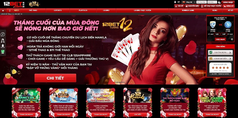 Quy định rút tiền 12BET Casino Online