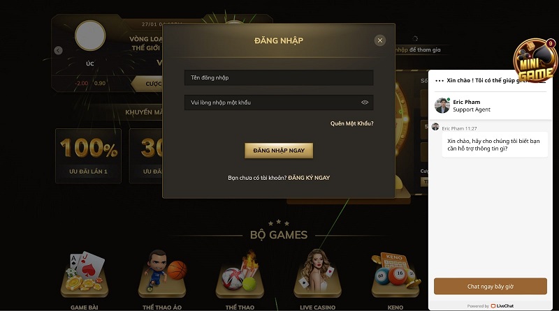 Đăng nhập tài khoản casino online Oxbet